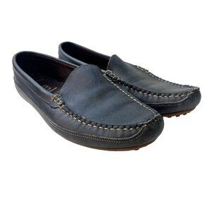 Allen Edmonds Interstate 90 Shoes Blue Leather Men's Size 9.5D Driving Shoes